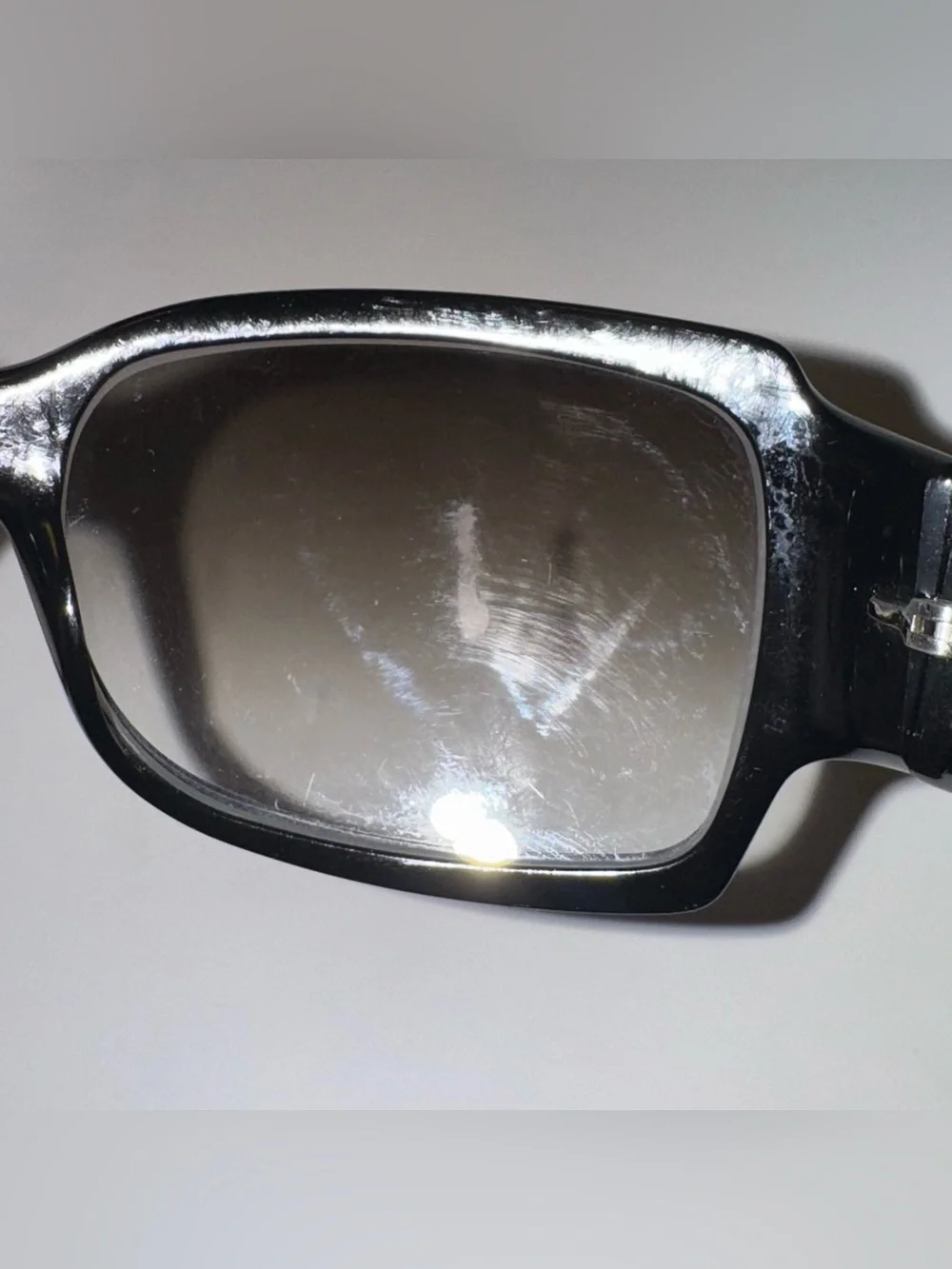 Vintage Christian Dior Oversized Rhinestone Crystal Logo Gradient Sunglasses